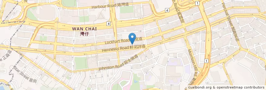 Mapa de ubicacion de The Optimist en Китай, Гуандун, Гонконг, Гонконг, Новые Территории, 灣仔區 Wan Chai District.