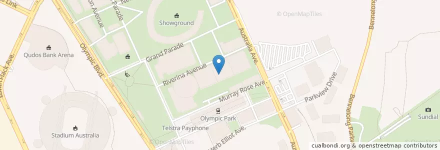 Mapa de ubicacion de Sydney Royal Easter Show en Australië, Nieuw-Zuid-Wales, Sydney, City Of Parramatta Council.