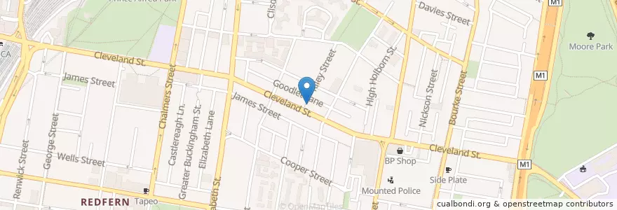 Mapa de ubicacion de Gardel's Bar en Австралия, Новый Южный Уэльс, Council Of The City Of Sydney, Sydney.