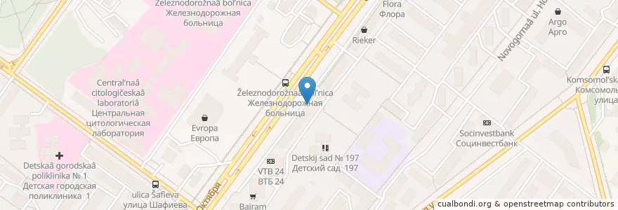 Mapa de ubicacion de Инвесткапиталбанк en Россия, Приволжский Федеральный Округ, Башкортостан, Городской Округ Уфа.