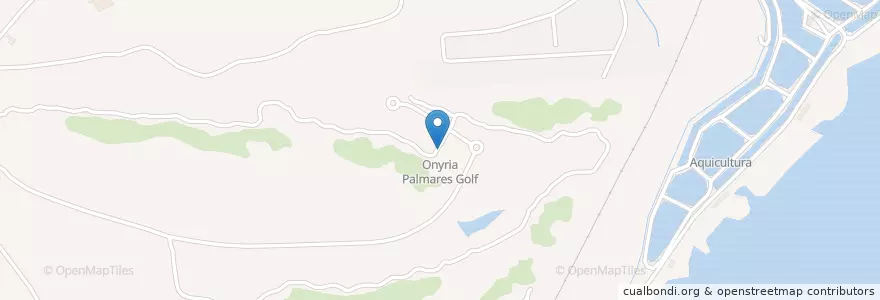 Mapa de ubicacion de Onyria Palmares Golf en 포르투갈, Algarve, Algarve, Faro, Lagos, Odiáxere.