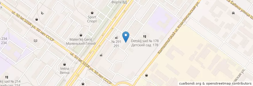 Mapa de ubicacion de детская #1 en روسيا, Приволжский Федеральный Округ, باشقورستان, Городской Округ Уфа.