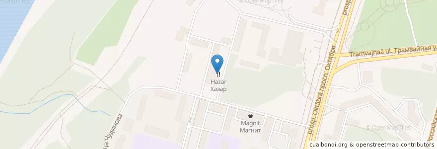 Mapa de ubicacion de Хазар en Rusia, Приволжский Федеральный Округ, Bashkortostán, Городской Округ Уфа.