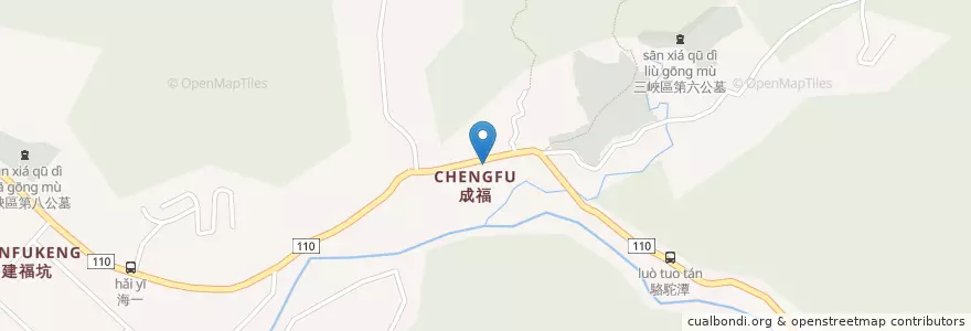Mapa de ubicacion de 成福派出所 en Taiwan, Neu-Taipeh, Sanxia.