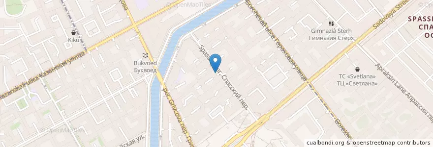 Mapa de ubicacion de Чуланчик en Rusland, Северо-Западный Федеральный Округ, Oblast Leningrad, Sint-Petersburg, Адмиралтейский Район, Сенной Округ.