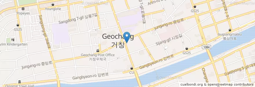 Mapa de ubicacion de Mom's Touch en Korea Selatan, Gyeongsang Selatan, 거창군.