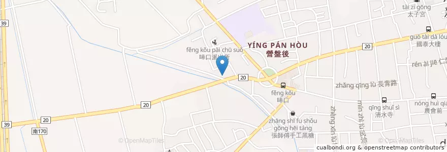 Mapa de ubicacion de 德信堂中藥房 en 臺灣, 臺南市, 新化區.