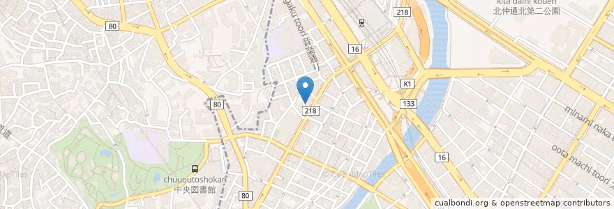 Mapa de ubicacion de FRESHNESS BURGER en Japón, Prefectura De Kanagawa, Yokohama, Barrio Nishi.