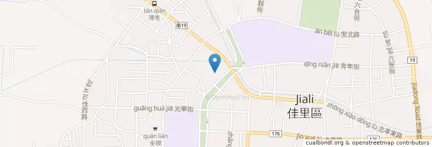 Mapa de ubicacion de 佳祥幼兒園 政府立案 en 타이완, 타이난 시, 자리구.