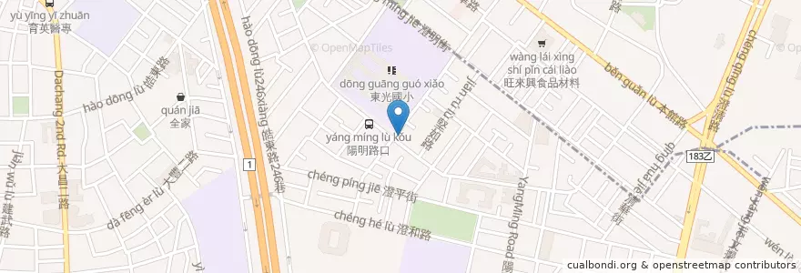 Mapa de ubicacion de 早安美芝城 en Taiwán, Kaohsiung, 三民區.