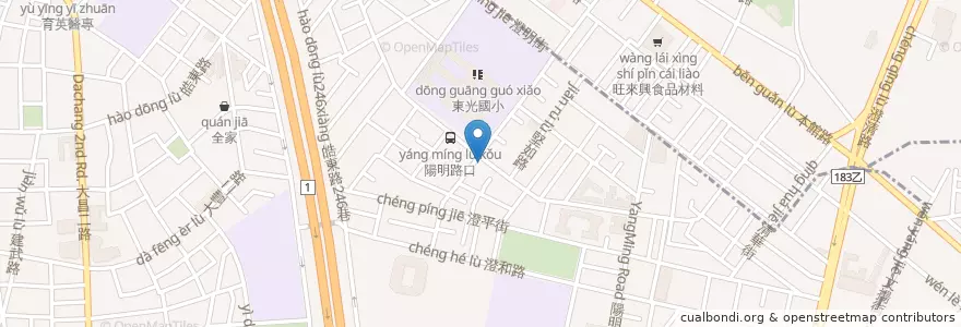 Mapa de ubicacion de 御香厨快餐 en 臺灣, 高雄市, 三民區.