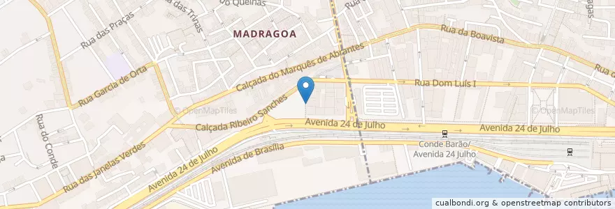 Mapa de ubicacion de Marco en 葡萄牙, Área Metropolitana De Lisboa, Lisboa, Grande Lisboa, 里斯本, Estrela.