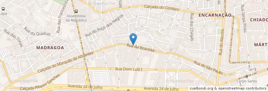 Mapa de ubicacion de Mezzanine en Portugal, Metropolregion Lissabon, Lissabon, Großraum Lissabon, Lissabon, Misericórdia.