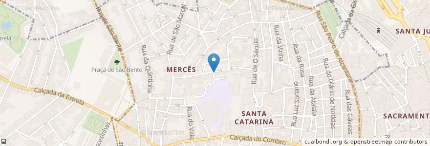 Mapa de ubicacion de Daspensia da Academia en Portugal, Metropolregion Lissabon, Lissabon, Großraum Lissabon, Lissabon, Misericórdia.