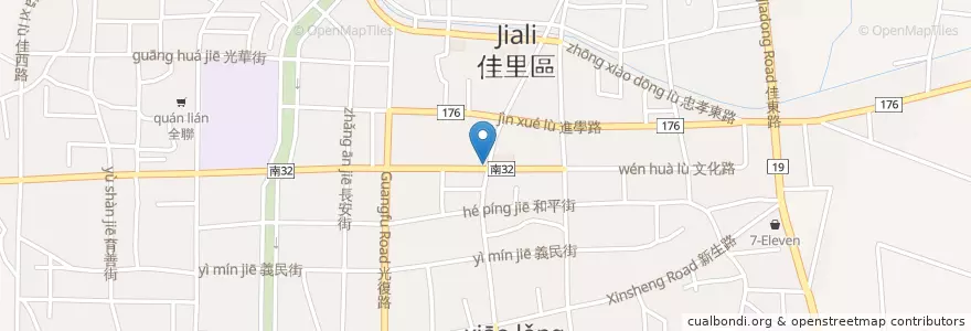 Mapa de ubicacion de 佳里藥局 en Tayvan, 臺南市, 佳里區.