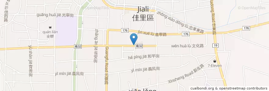 Mapa de ubicacion de TAXI en Taiwan, 臺南市, 佳里區.