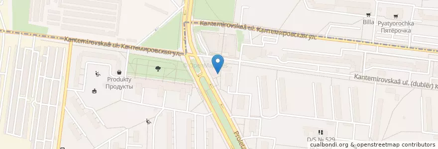 Mapa de ubicacion de Куры гриль en Rússia, Distrito Federal Central, Москва, Южный Административный Округ, Район Царицыно.