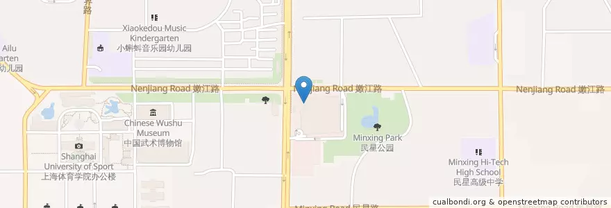 Mapa de ubicacion de 肯德基 en الصين, شانغهاي, 杨浦区.