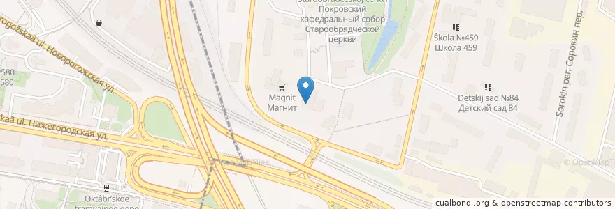 Mapa de ubicacion de Библиотека №123 en Rusland, Centraal Federaal District, Moskou, Юго-Восточный Административный Округ, Нижегородский Район.
