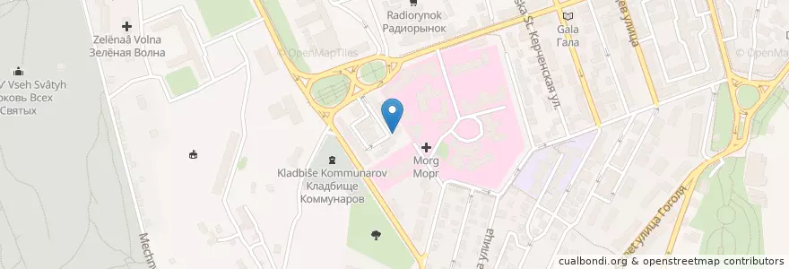 Mapa de ubicacion de Вет-клуб en Rússia, Distrito Federal Do Sul, Sebastopol, Севастополь, Ленинский Район, Ленинский Округ.