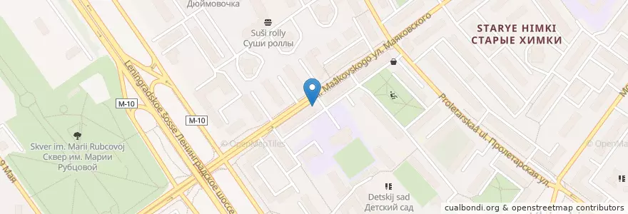 Mapa de ubicacion de Горздрав en 俄罗斯/俄羅斯, Центральный Федеральный Округ, 莫斯科州, Городской Округ Химки.