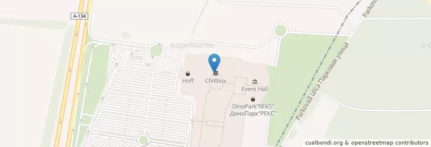 Mapa de ubicacion de Chillbox en روسيا, Центральный Федеральный Округ, فارونيش أوبلاست, Рамонский Район, Яменское Сельское Поселение.