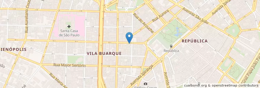 Mapa de ubicacion de Boi na Brasa en 브라질, 남동지방, 상파울루, Região Geográfica Intermediária De São Paulo, Região Metropolitana De São Paulo, Região Imediata De São Paulo, 상파울루.