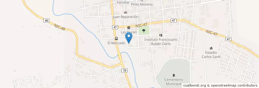 Mapa de ubicacion de Casa Materna en 尼加拉瓜, Matagalpa, Ciudad Darío (Municipio).