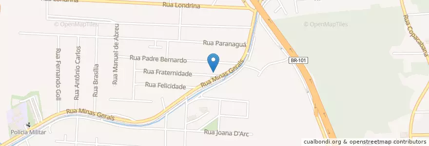 Mapa de ubicacion de Farmácia Farma e Farma en Brezilya, Güney Bölgesi, Santa Catarina, Região Geográfica Intermediária De Joinville, Microrregião De Joinville, Joinville.