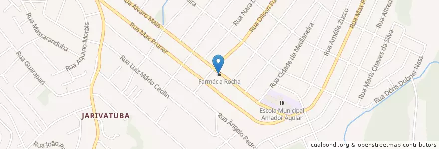 Mapa de ubicacion de Farmácia Rocha en Бразилия, Южный Регион, Санта-Катарина, Região Geográfica Intermediária De Joinville, Microrregião De Joinville, Жоинвили.