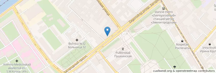 Mapa de ubicacion de Чито-Гврито en Russie, District Fédéral Du Nord-Ouest, Oblast De Léningrad, Saint-Pétersbourg, Адмиралтейский Район, Округ Семёновский.