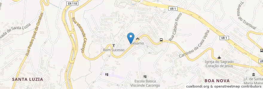 Mapa de ubicacion de Farmácia Bom Sucesso en Portugal, Funchal (Santa Maria Maior).