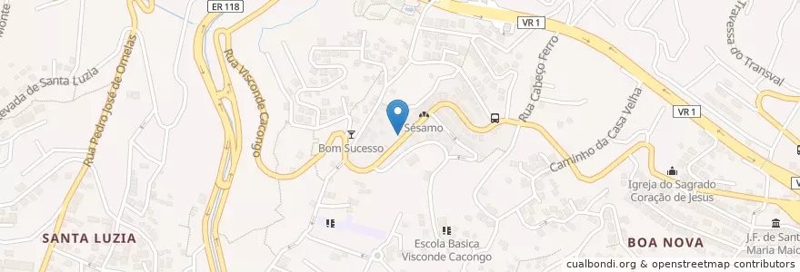 Mapa de ubicacion de PSD -Sede Santa Maria Maior en Португалия, Funchal (Santa Maria Maior).