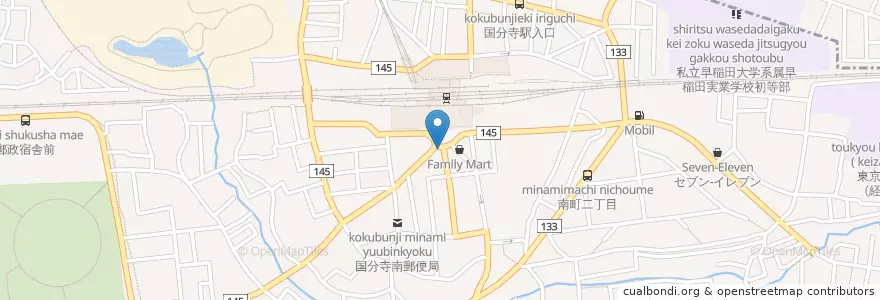 Mapa de ubicacion de MOSburger en Япония, Токио, Кокубундзи.