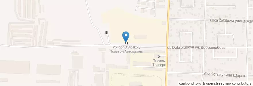 Mapa de ubicacion de Полигон Автошколы en ロシア, 南部連邦管区, ロストフ州, Городской Округ Новочеркасск.