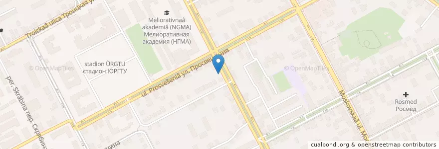 Mapa de ubicacion de Шаурма en Rusia, Южный Федеральный Округ, Óblast De Rostov, Городской Округ Новочеркасск.