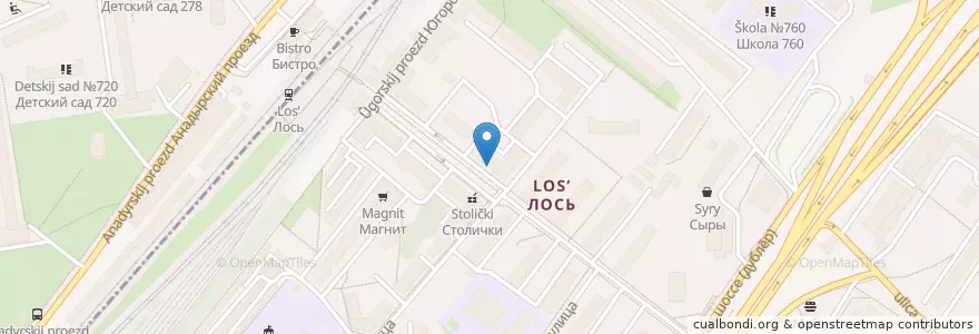 Mapa de ubicacion de Сбербанк en Rusia, Distrito Federal Central, Москва, Северо-Восточный Административный Округ.