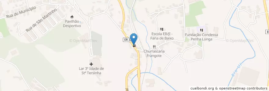 Mapa de ubicacion de GALP en Португалия, Aveiro, Северный, Área Metropolitana Do Porto, Oliveira De Azeméis, Vila De Cucujães.