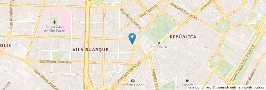 Mapa de ubicacion de Buono Café en Brazil, Southeast Region, São Paulo, Região Geográfica Intermediária De São Paulo, Região Metropolitana De São Paulo, Região Imediata De São Paulo, São Paulo.
