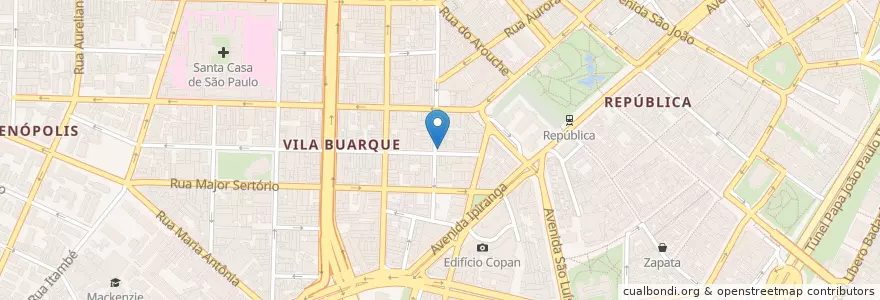 Mapa de ubicacion de Lanchonete e Restaurante Bar da Cidade en Бразилия, Юго-Восточный Регион, Сан-Паулу, Região Geográfica Intermediária De São Paulo, Região Metropolitana De São Paulo, Região Imediata De São Paulo, Сан-Паулу.