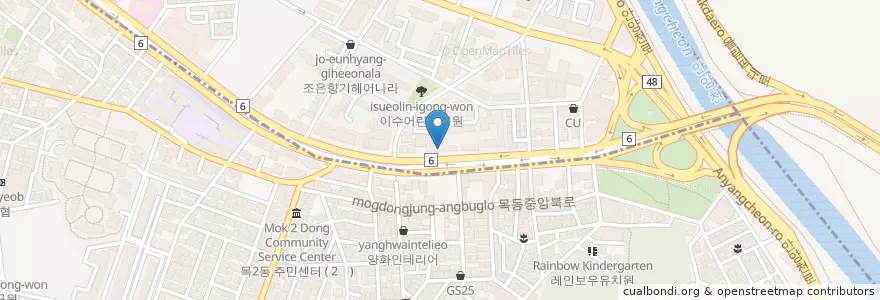 Mapa de ubicacion de 스타벅스 en Coreia Do Sul, Seul.