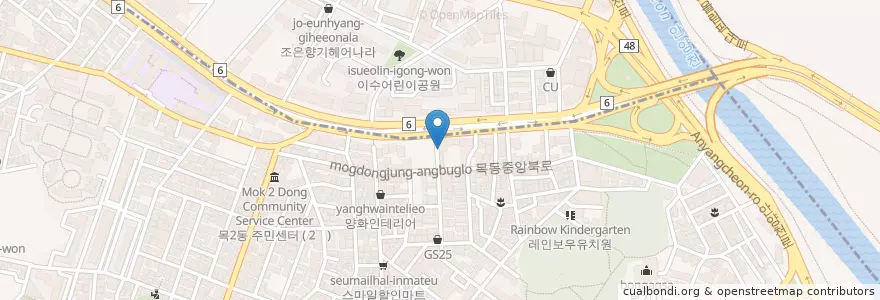 Mapa de ubicacion de 골라먹는닭 en 대한민국, 서울.