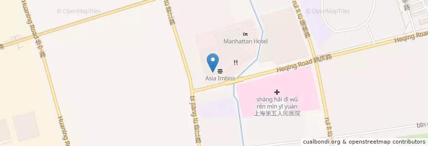 Mapa de ubicacion de Burger King en China, Shanghai, 闵行区.