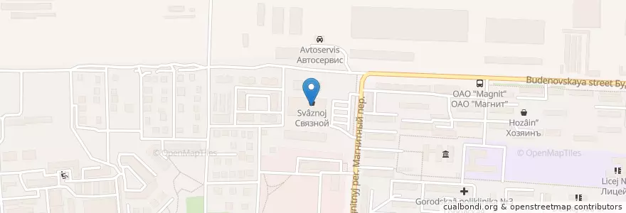 Mapa de ubicacion de MyBox en Rusia, Южный Федеральный Округ, Óblast De Rostov, Городской Округ Новочеркасск.