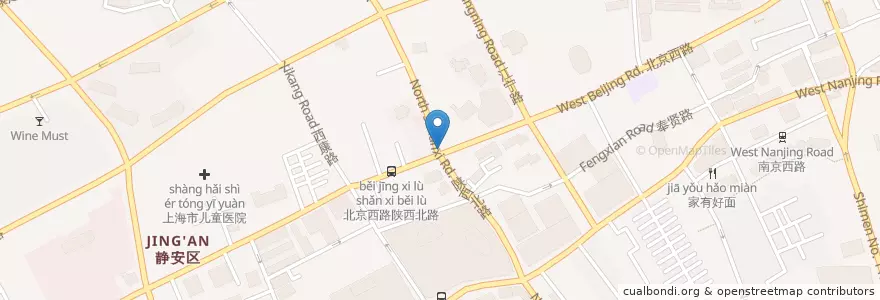 Mapa de ubicacion de Daliah en 中国, 上海市, 静安区.