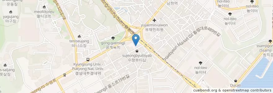 Mapa de ubicacion de 삼천리렌트카 남구지점 en 韩国/南韓, 釜山, 南區.