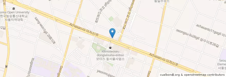 Mapa de ubicacion de 하남돼지집 en Республика Корея, Сеул, 성동구, 성수2가3동.
