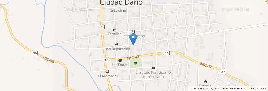Mapa de ubicacion de Catalina Bufet en 니카라과, Matagalpa, Ciudad Darío (Municipio).