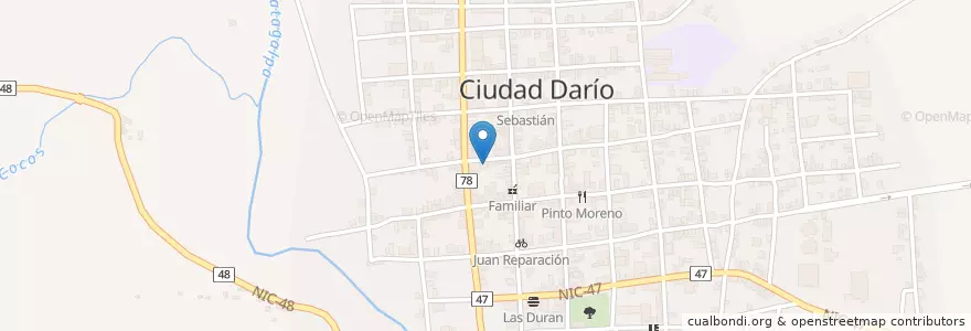 Mapa de ubicacion de Lunsa en نيكاراجوا, Matagalpa, Ciudad Darío (Municipio).