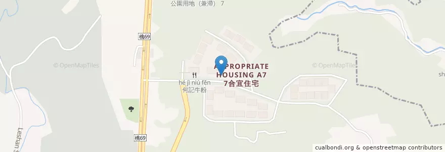 Mapa de ubicacion de 路易．莎咖啡 en 台湾, 桃園市, 亀山区.